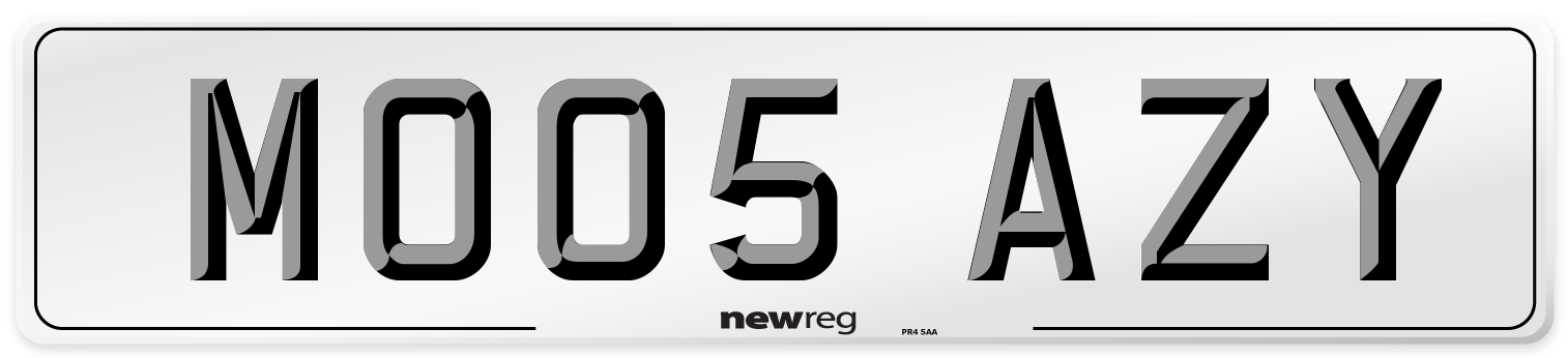 MO05 AZY Number Plate from New Reg